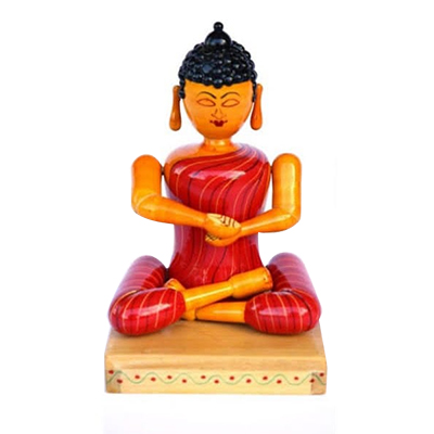 "Etikoppaka Wooden Toy Buddha - Click here to View more details about this Product